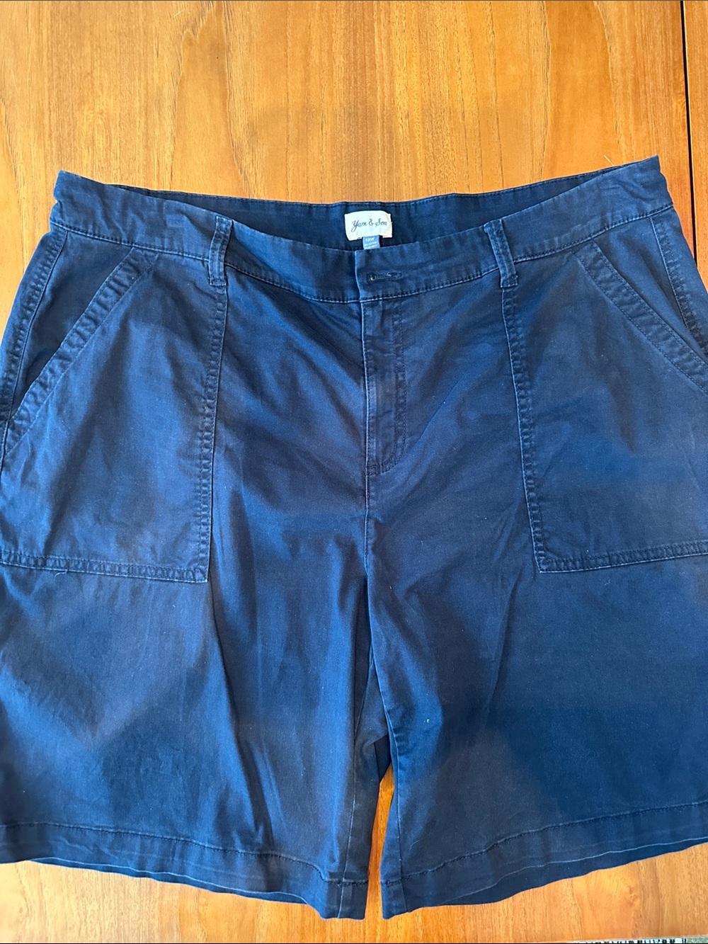 Women's Navy Casual Pocket Shorts